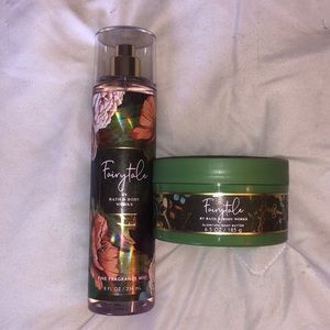 Bath and Body Works Fairytale fragrance mist and glowtion body butter full size.
